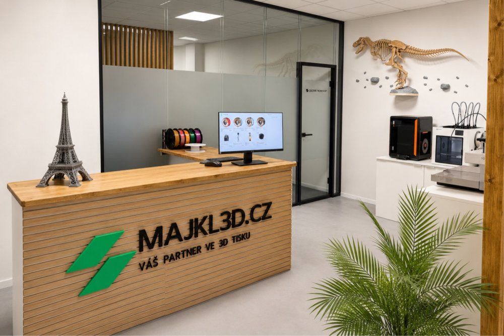 Prodejna, showroom a sklad Majkl3D Klatovy