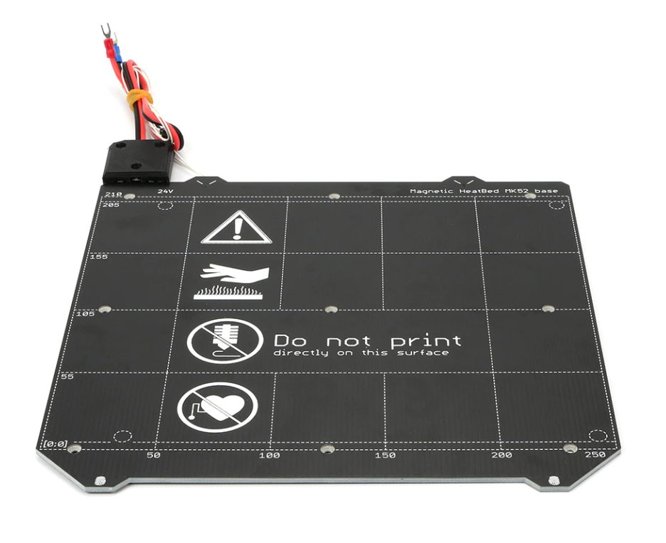 Vyhrievaná magnetická podložka MK52 24V pre Prusa MK3 MK3S