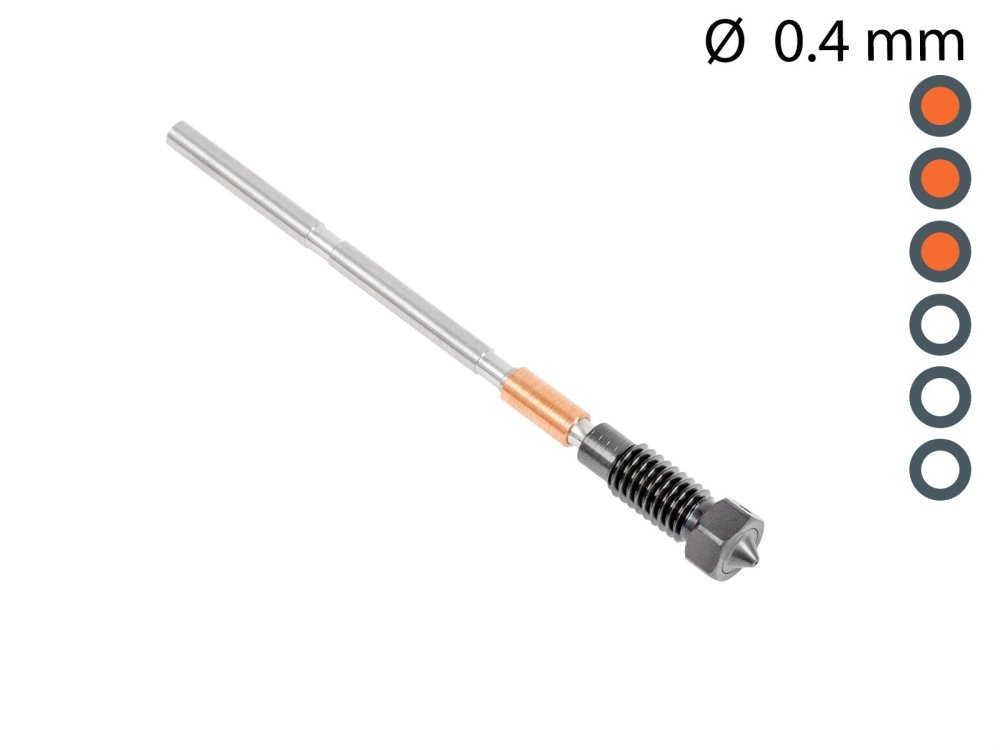 Prusa Nozzle ObXidian 0,4 mm tryska z kalené oceli