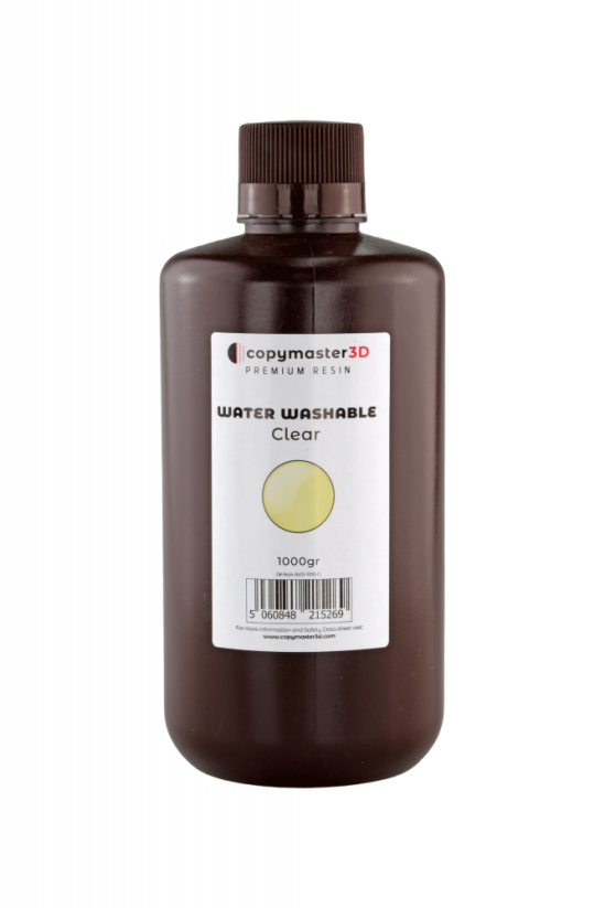 Copymaster3D Resin UV Water Washable, 1kg | Transparentní
