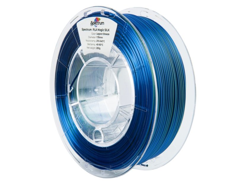 Filament Spectrum PLA Magic SILK 1.75mm, 250g | Lagoon Breeze