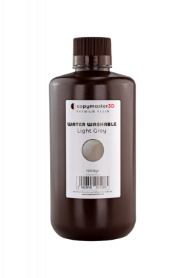 Copymaster3D Resin UV Water Washable, 1kg | Sivá - LIGHT GREY