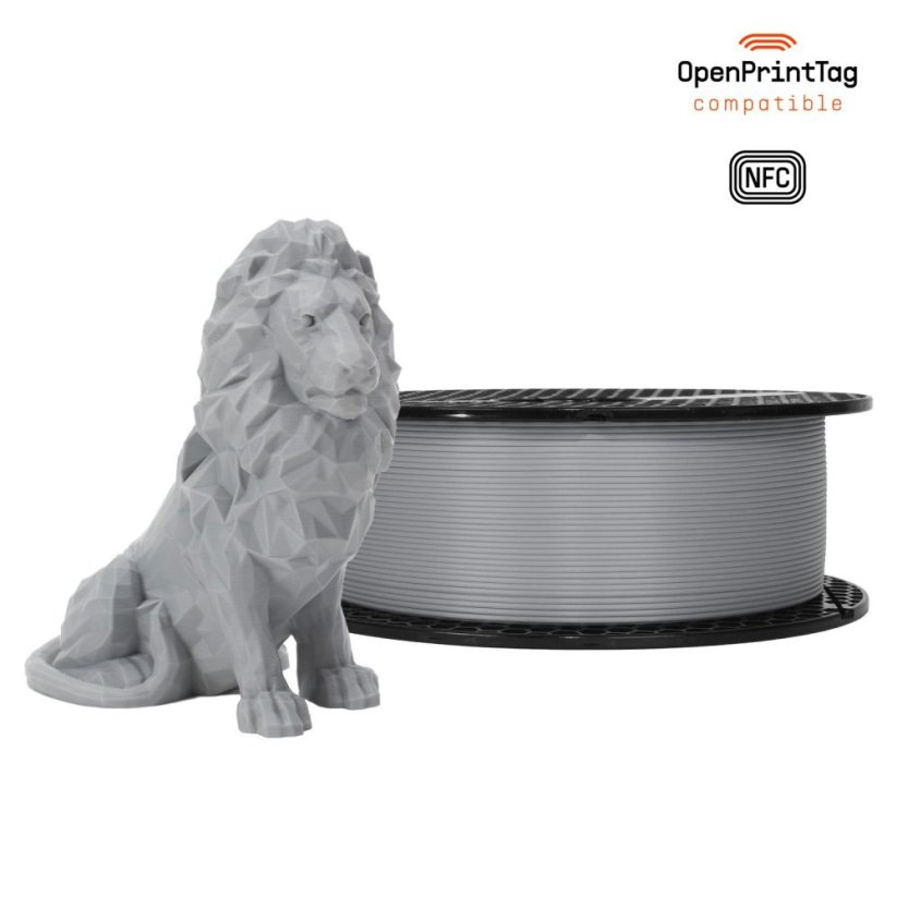 Prusament PLA 1.75mm 1kg NFC | Šedá - Gravity Grey