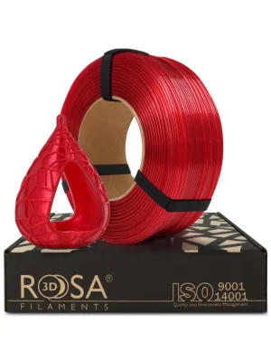 Rosa3D Filament PET-G Standard HS 1.75, 1kg, ReFill | Red Wine Transparent