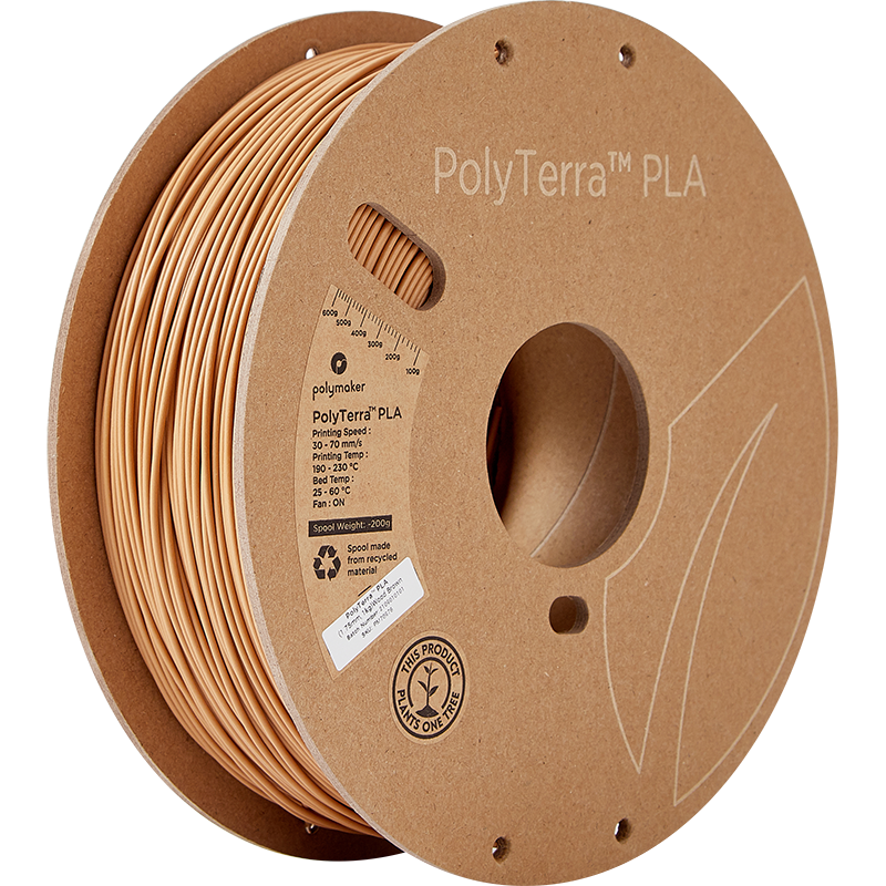 Polymaker Panchroma (PolyTerra) PLA 1.75mm 1kg | Hnědá - Wood Brown