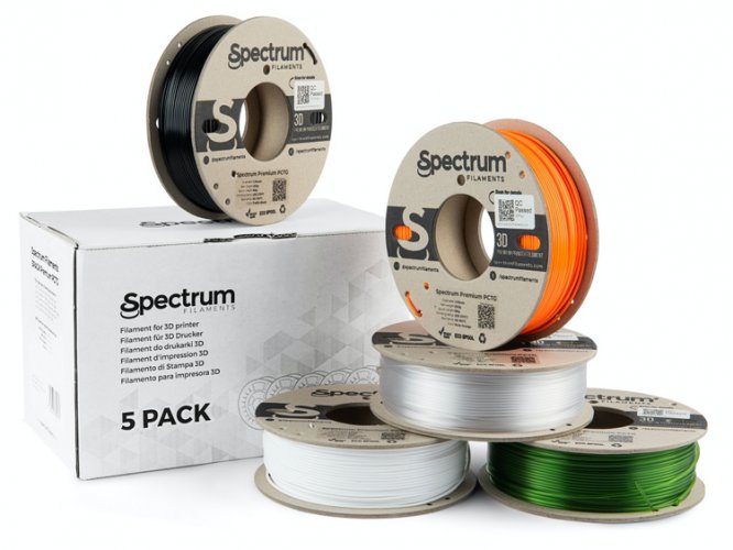 Spectrum filament 5PACK Premium PCTG 1.75mm (5x 0.25kg)