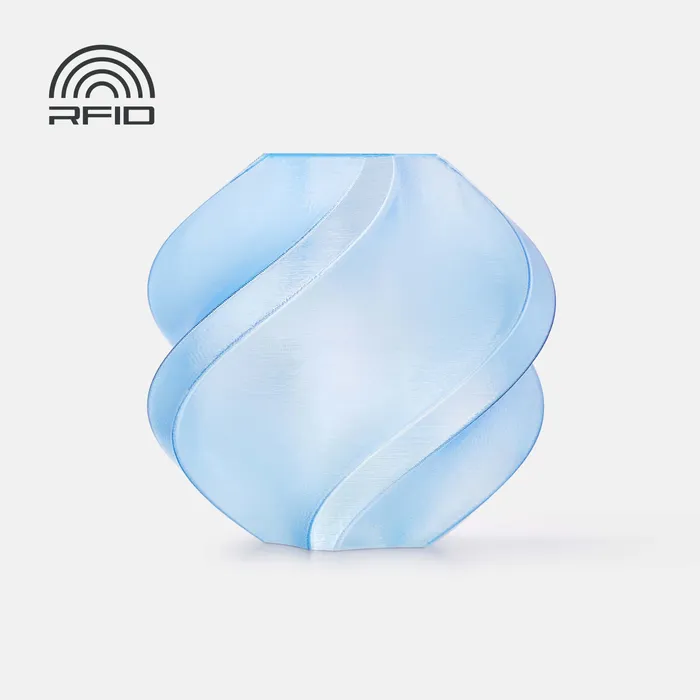 Bambu Lab Filament PETG Translucent 1kg, with spool | Modrá - Light Blue