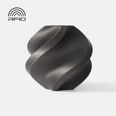 Bambu Lab filament PLA Metal, 1kg with spool | Iron Gray Metallic
