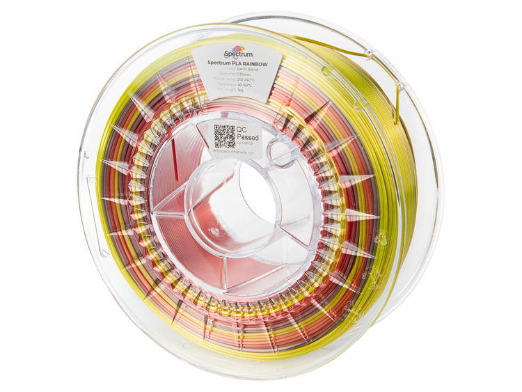 Spectrum filament PLA Silk Rainbow 1.75mm 1kg | Earth Blend