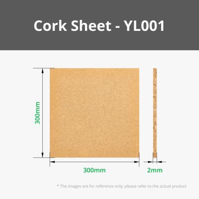 Bambu Lab 2mm Cork Sheet (4pcs)