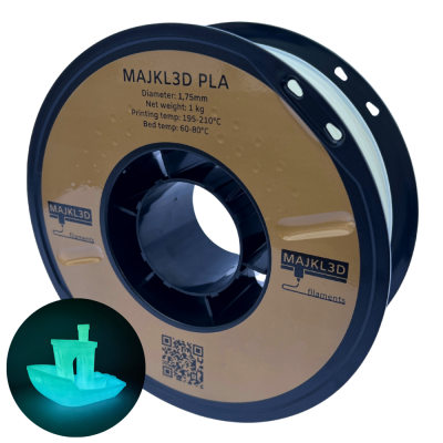 Majkl3D-Filaments Glow PLA 1.75mm 1kg | Rainbow