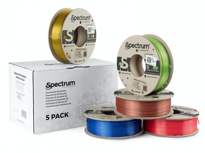 Spectrum filament 5PACK PLA SILK 1.75mm (5x 0.25kg)