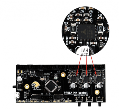 Control board for Prusa MMU2
