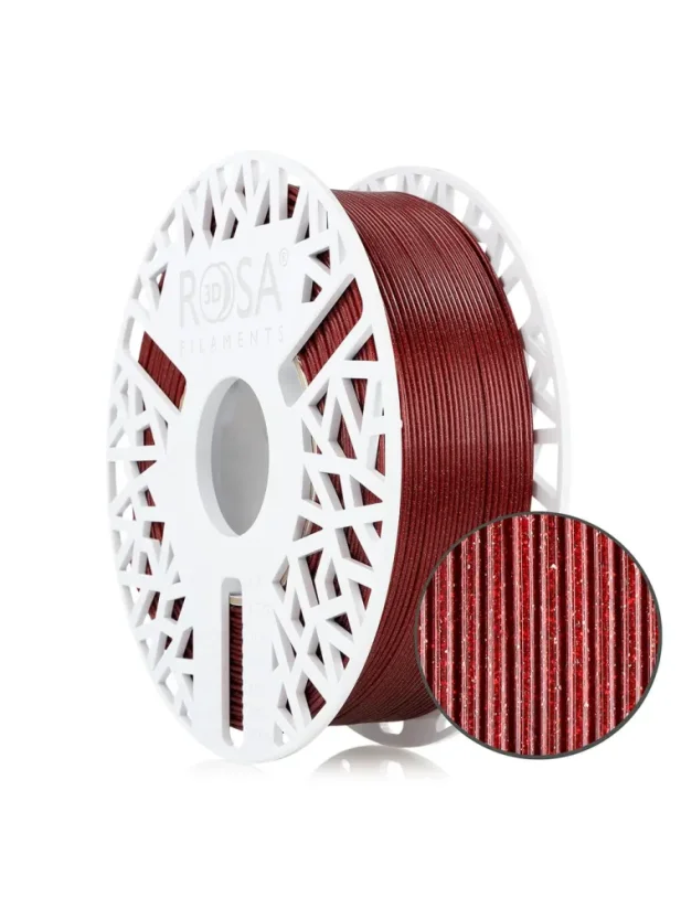 Rosa3D Filament PET-G Galaxy HS 1.75, 1kg, with spool | Červená - Red