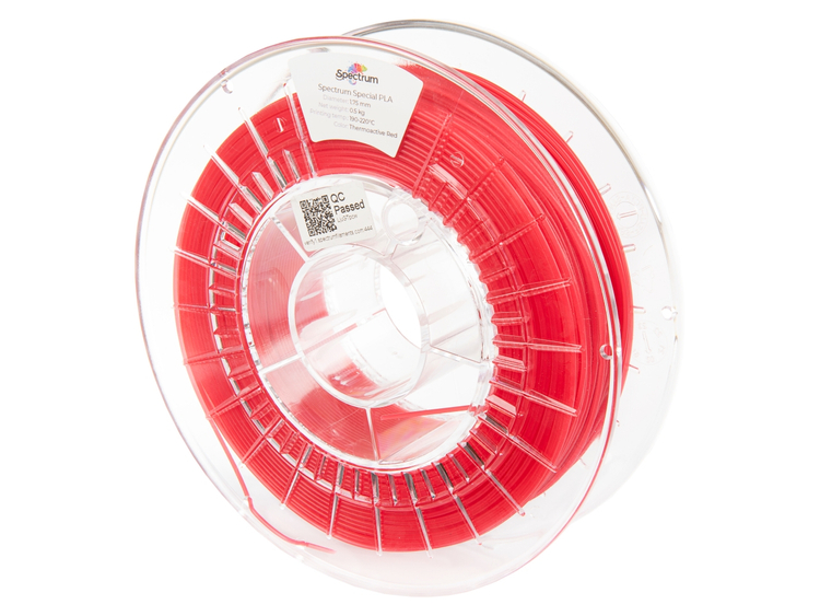 Filament Spectrum PLA Special 1.75mm TERMOAKTÍVNY ČERVENÝ 0.5kg