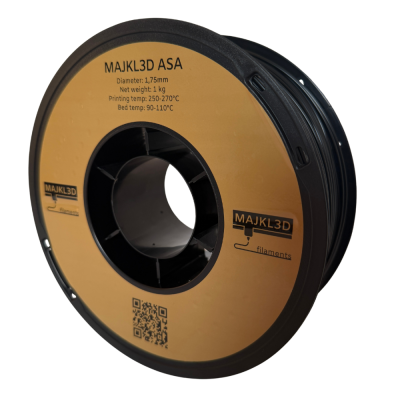 Majkl3D-Filaments ASA 1.75mm 1kg | Černá