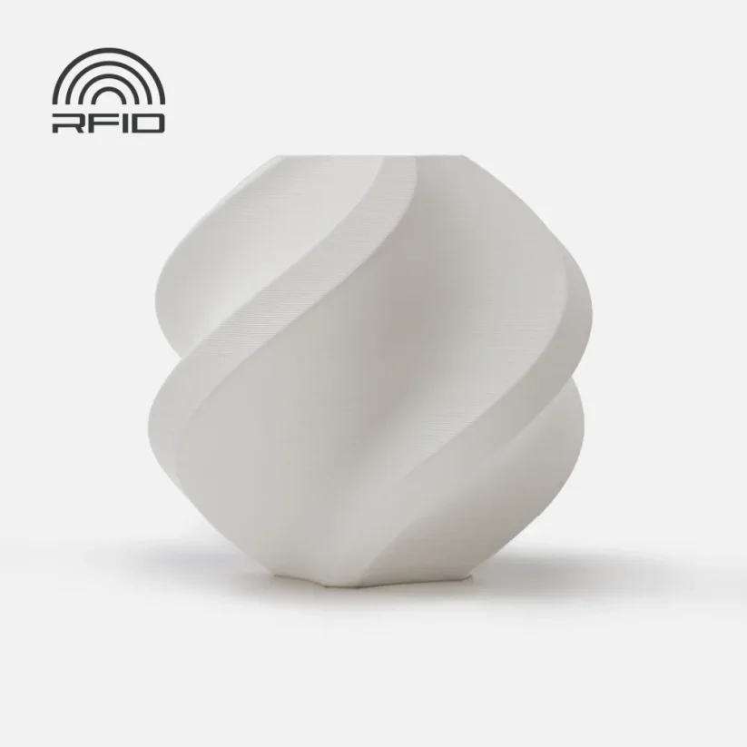 Bambu Lab Filament PLA Matte, with spool, 1kg | Bílá - Ivory White