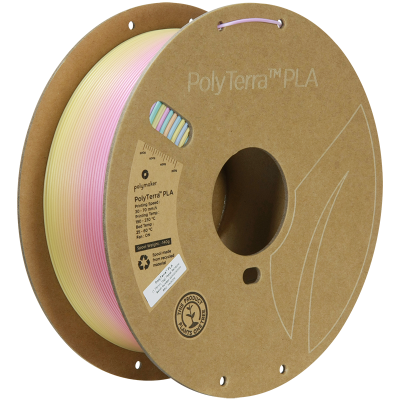 Polymaker PolyTerra Gradient PLA 1,75 mm, 1 kg | Pastel Rainbow