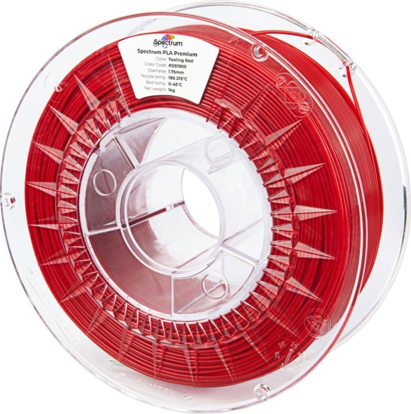 Filament Spectrum PLA Premium 1.75mm TOOLING RED 1kg