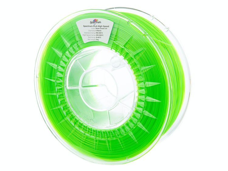 Spectrum Filament PLA High Speed 1.75mm 1kg | Neónová Zelená UV