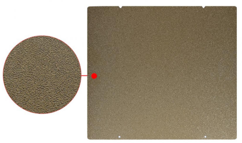 Tiskový plát se zrnitým práškovým PEI povrchem pro MK3 | 250x210mm, jednostranný
