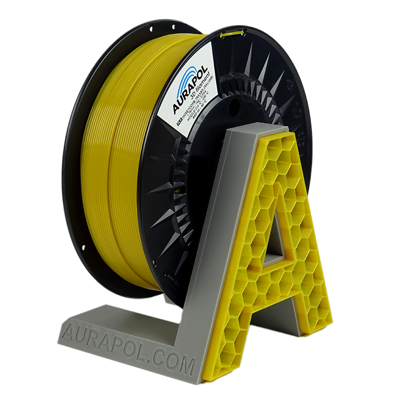 AURAPOL PLA 3D Filament 1 kg - 1,75 mm | Medová částečně transparentní