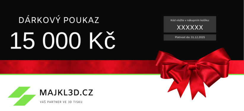 Elektronický dárkový poukaz v hodnotě 15000 Kč