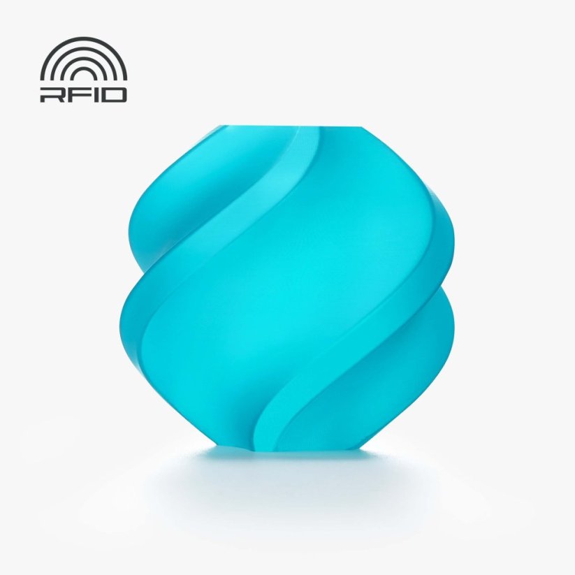 Bambu Lab Filament PLA Translucent 1kg, with spool | Modrá - Teal