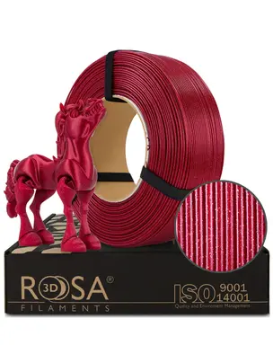 Rosa3D Filament PLA Galaxy 1.75, 1kg, Refill | Červená - Red Wine
