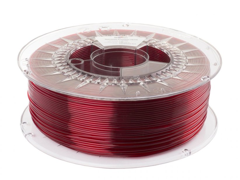 Spectrum filament Premium PET-G 1.75mm 1kg | Red – Transparent Red