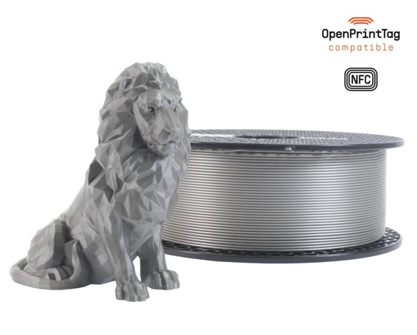 Prusament PLA 1.75mm 1kg NFC | Stříbrná - Galaxy Silver