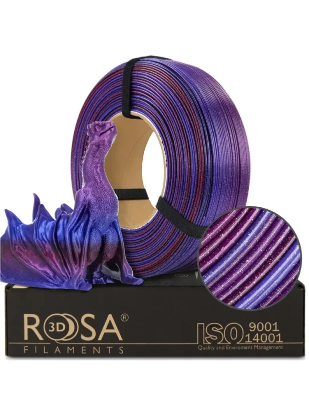 Rosa3D Filament PLA Galaxy Rainbow 1.75, 1kg, ReFill | Andromeda