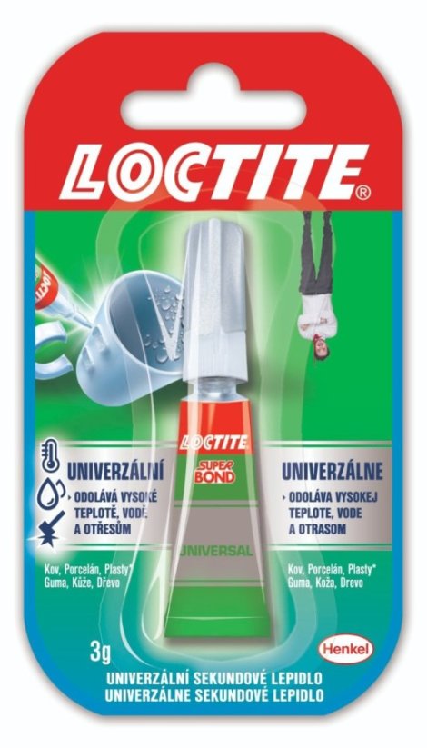 LOCTITE Super Bond 3g, vteřinové lepidlo