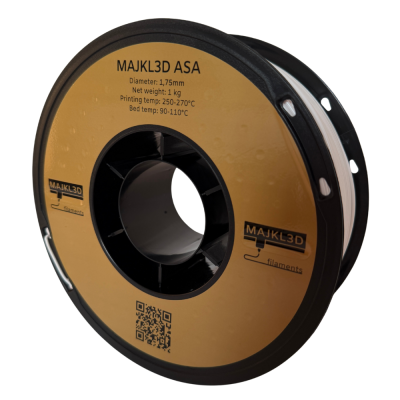 Majkl3D-Filaments ASA 1.75mm 1kg | Bílá
