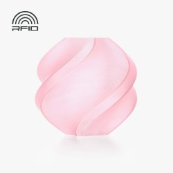 Bambu Lab Filament PLA Translucent 1kg, with spool | Cherry Pink