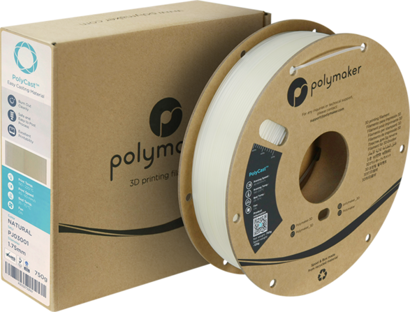 Polymaker PolyCast Natural PVB 1,75mm, 750kg