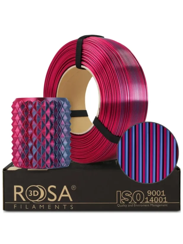 Rosa3D Filament PLA Magic Silk 1.75, 1kg, ReFill | Midnight City
