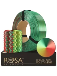 Rosa3D Filament PLA Magic Silk 1.75, 1kg, ReFill | Xmas