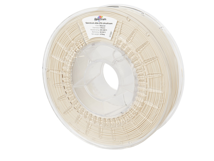 Filament Spectrum LW-ASA UltraFoam 1.75mm NATURAL 0.75kg