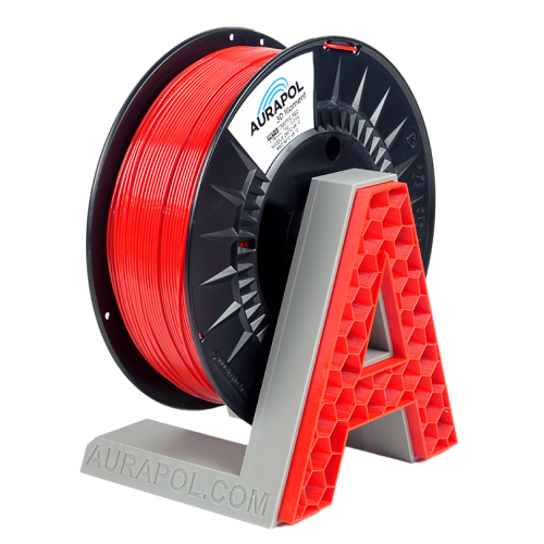 AURAPOL PET-G Filament 1 kg 1,75 mm | more colours - Filament color, Aurapol: Traffic Red