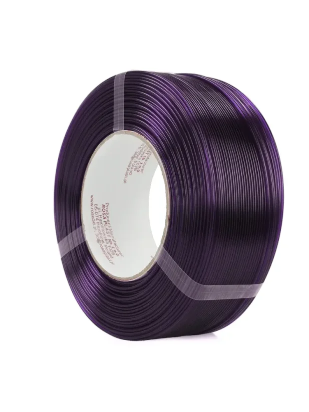 Rosa3D Filament PET-G Standard HS 1.75, 1kg, ReFill | Deep Violet Transparent