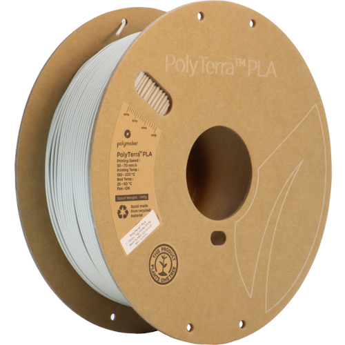 Polymaker PolyTerra PLA 1.75mm 1kg | více barev - Barva filamentu, Polymaker: Bílá - Muted white