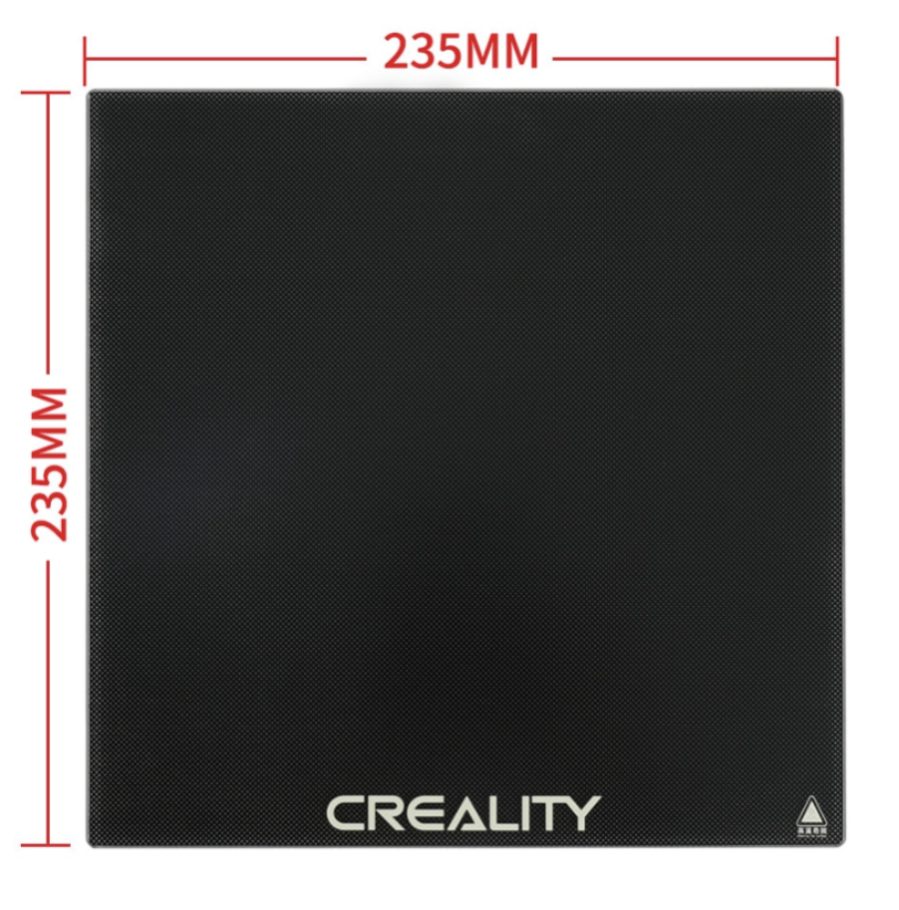 Creality tvrzená skleněná deska, 235x235mm pro Ender-3
