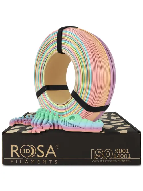 Rosa3D Filament PLA Pastel 1.75, 1kg, ReFill | Pastel Rainbow