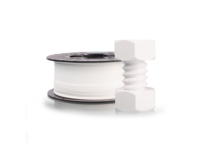 Filament-PM PETG 1.75mm 1kg | více barev - Barva filamentu, Plasty Mladeč: Bílá