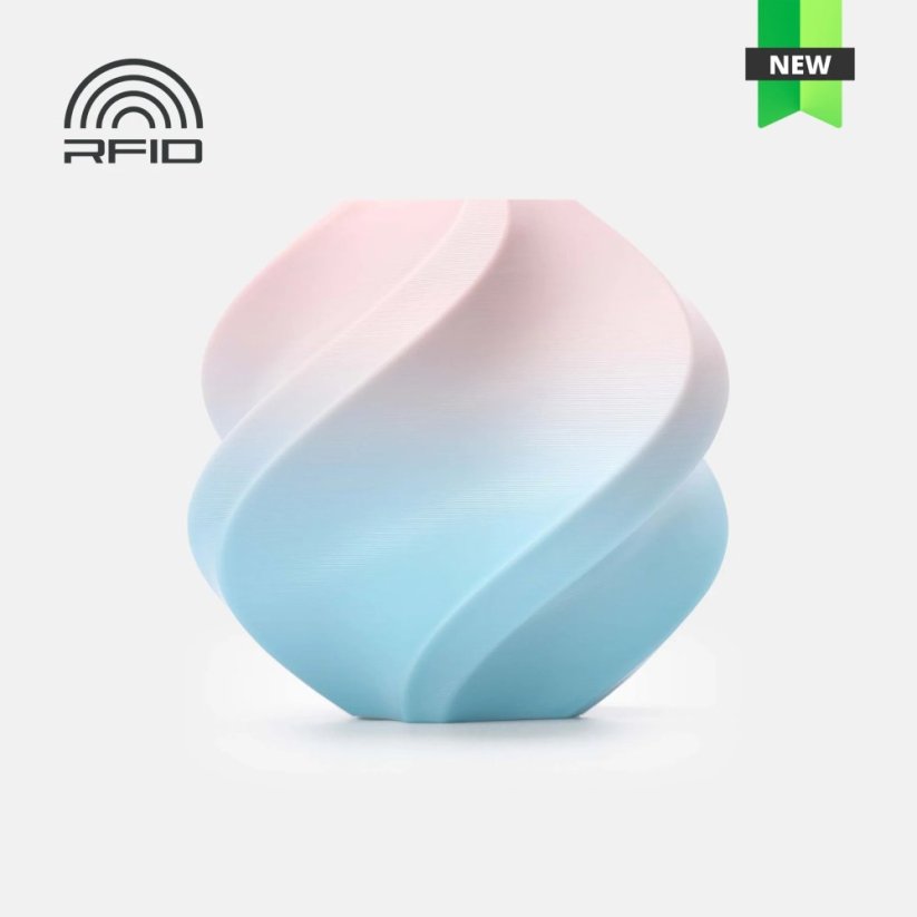 Bambu Lab PLA Basic Multi-Color Gradient 1kg, with spool | Cotton Candy Cloud
