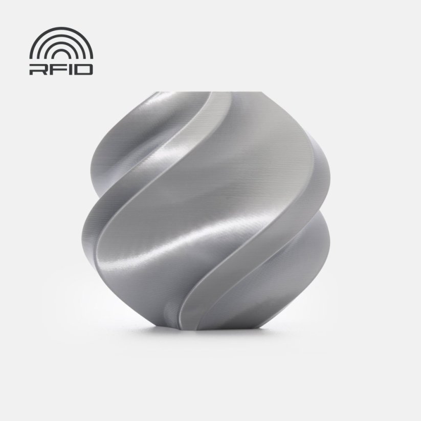 Bambu Lab PLA Silk+ Refill, 1kg | Silver