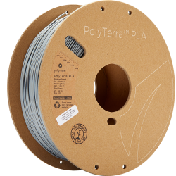 Polymaker PolyTerra PLA 1.75mm 1kg | Sivá - Fossil Grey