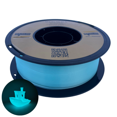 Majkl3D-Filaments Glow PLA 1.75mm 1kg | Blue