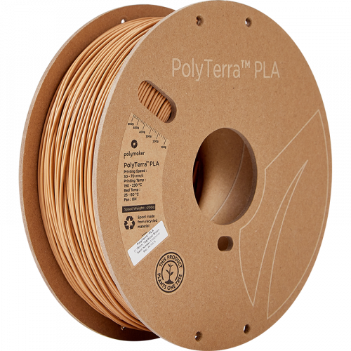 Polymaker PolyTerra PLA 1.75mm 1kg | viac farieb - Farba filamentu, Polymaker: Wood Brown